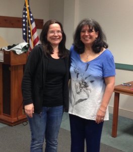 Me and Kathy at Falmouth Library